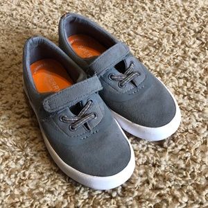 Boys Sperry top sider shoes.  Sz 11 gray shoes